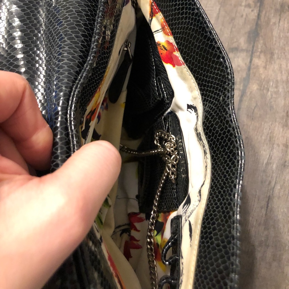 Carlos Falchi Python Pleated Leather Clutch - image 7